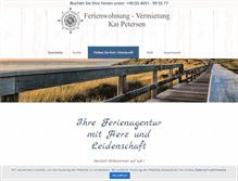 Tablet Screenshot of ferienwohnungen-sylt.info